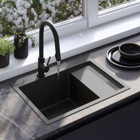 KITCHEN SINK REA FIN BLACK
