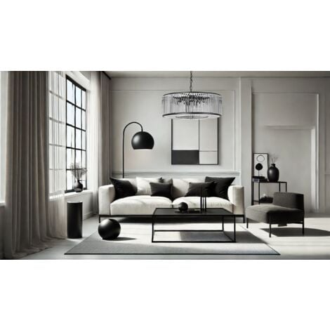 CEILING LAMP CHANDELIER TOOLIGHT APP1651-6CP 50CM BLACK