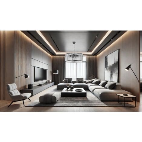CEILING LAMP CHANDELIER TOOLIGHT APP1651-6CP 50CM BLACK
