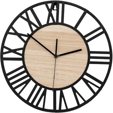 Round Wall Clock Loft 35 cm metal/wood MC70902 (1/5)