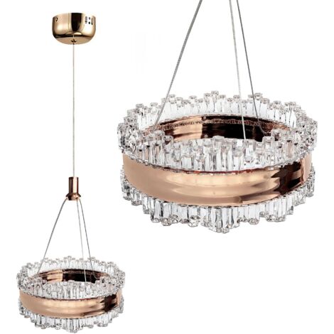 CRYSTAL LED PENDANT LAMP TOOLIGHT LHJ099-CP 20 GOLD, ROSE GOLD