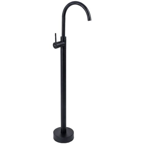 FLOOR-MOUNTED WASHBASIN TAP REA LUNGO BLACK