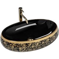 Countertop Basin REA Meryl Black / Gold