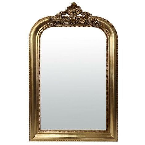 Miroir doré avec fronton 66x110cm (1/2)