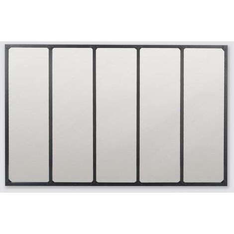 Miroir industriel avec rivets 137x90cm (1/2)