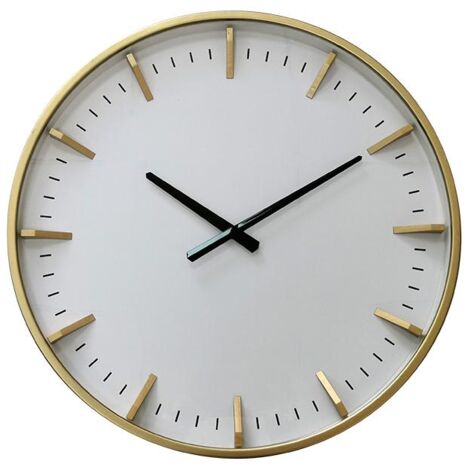 Horloge blanche et dorée 50cm (1/2)