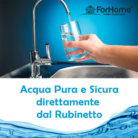 Depuratore Acqua HydroSky ForHome® a Microfiltrazione Everpure Sotto  Lavello Acqua Liscia/Gasata - V2.9 base