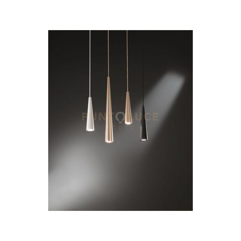 MARINA SOSPENSIONE BIANCA 1 LUCE IN METALLO E CERAMICA ATTACCO E27