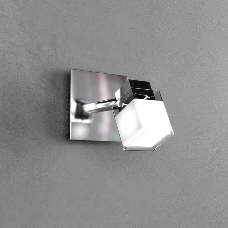 Plafoniera Contemporanea Feeling Net Metallo Cromo Vetro Trasparente 3 Luci G9