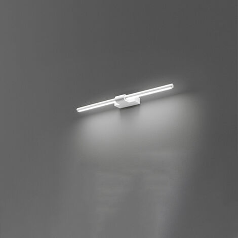 LINE Applique LED 12W 840LM 3000K in metallo colore bianco e acrilico orientabile 64cm (1/2)
