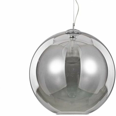 NEMO SOSPENSIONE 1 LUCE ATTACCO E27 50CM IN VETRO SOFFIATO FUME'