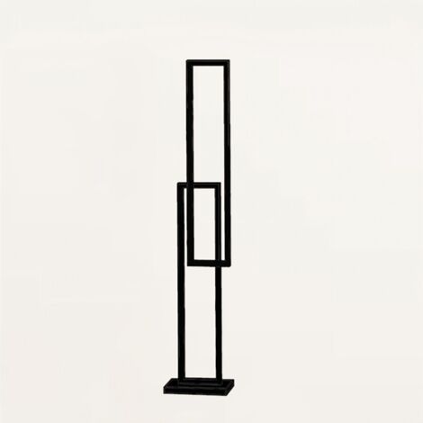 CROSS Piantana in alluminio verniciato nero LED 64W 4800LM CCT 3000K 4000K 6000K (1/2)