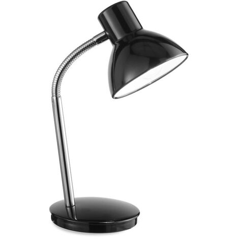 Lampada da tavolo in metallo colore nero orientabile 1 luce attacco E14 Play (1/2)