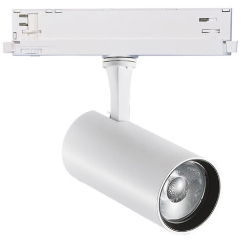 Proiettore LED IDEAL LUX Fox 25W – Per Binario Trifase, Bianco/nero, Regolabile, CRI90