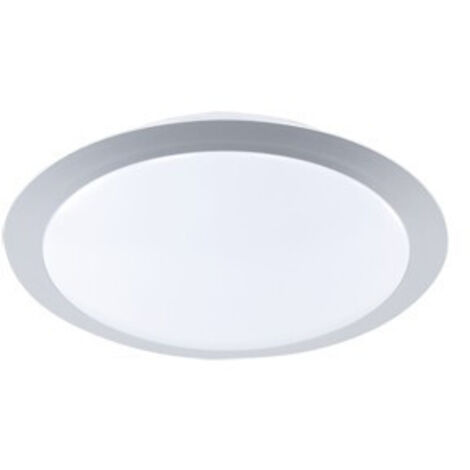 GONZALO PLAFONIERA LED 9W 900lm, 3000K BORDO ALLUMINIO + DIFFUSORE PLASTICA D.29CM (1/2)