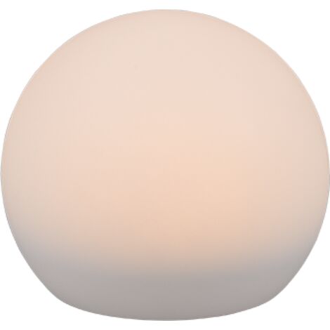 Lampada da tavolo LED, plastica, bianco, 20x17,4x20 cm, Melo (1/5)