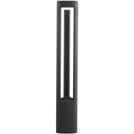 Searchlight Michigan - Paletto LED da esterno alto in alluminio grigio chiaro IP54