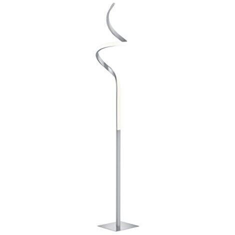 COURSE PIANTANA LED 11W 1150lm, 3000K ONDULATA ACCIAIO SATINATO H. 145CM DIMMERABILE (1/4)