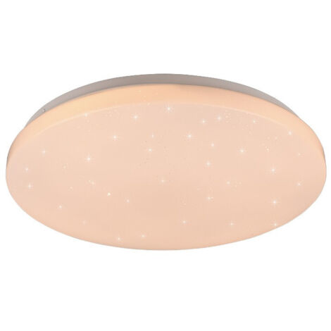 KIRA PLAFONIERA LED 18W 2000lm, 3000 - 6000K DIFFUSORE BIANCO EFFETTO STELLE RGB E TELECOMANDO MULTIFUNZIONE D.38CM DIMMERABILE (1/5)