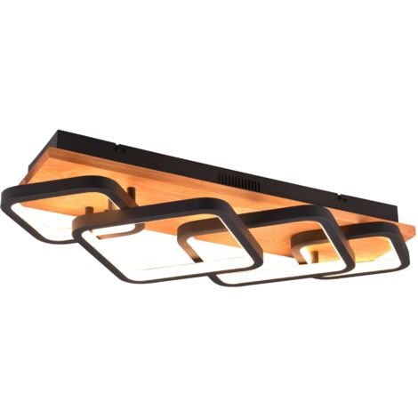 2 Pezzi Base Led per Plexiglass, Base Led Legno con Usb, Colore Caldo Rettangolare Legno Illuminato Base Stand, Base per Display con Luci a Led, Decorativa per Fai Da Te in Vetro