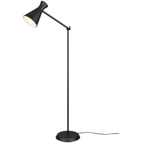 ENZO PIANTANA DIFFUSORE DOPPIO CONO METALLO NERO H. 150CM 1 LUCE ATTACCO E27 (1/5)