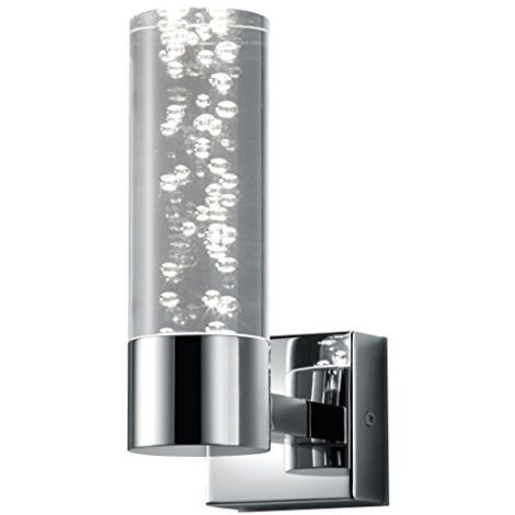BOLSA APPLIQUE BAGNO LED CROMO+DIFFUSORE TRASPARENTE BOLLE H.14,5 3,1W · 1x 310lm, 3000K (1/4)