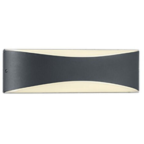 KONDA APPLIQUE LED 9W 1200lm, 3 ANTRACITE BI-DIREZIONALE 23X7,2CM (1/4)
