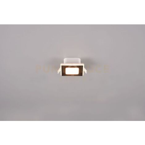 NIMBUS FARETTO DA INCASSO LED 5W 450lm, 3000K QUADRATO BORDO NERO ACCENSIONI SEPARATE 8,5CM X 8,5CM