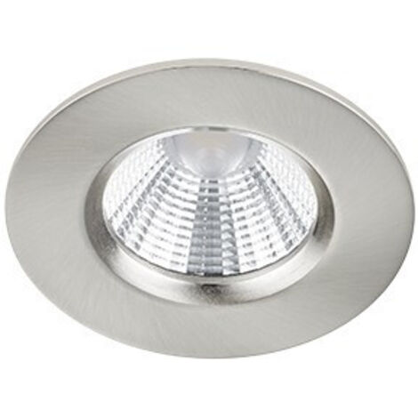 ZAGROS FARETTO DA INCASSO LED 5,5W 345lm, 3000K  ROTONDO ACCIAIO DIMMERABILE IP65 DIAM. 8,5CM (1/4)