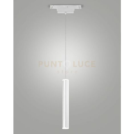 SOSPENSIONE BIANCA CILINDRICA PER SERIE ERMES LED 3000K 720LM 7,5W ON/OFF