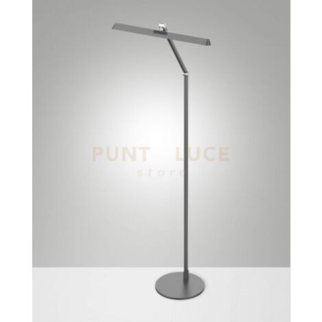 BEBA LAMPADA DA LETTURA DA TERRA ANTRACITE A LED CCT 3000K - 4000K - 6000K- 12W - 1340 lm DIMMERABILE ORIENTABILE