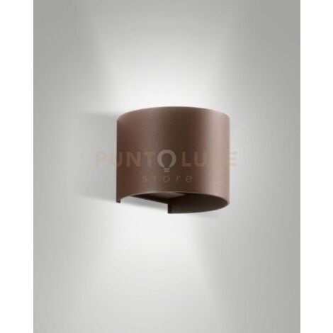 CODY APPLIQUE D ESTERNO DOPPIA EMISSIONE A LED 12W 3000K 1448LM CORTEN IP65