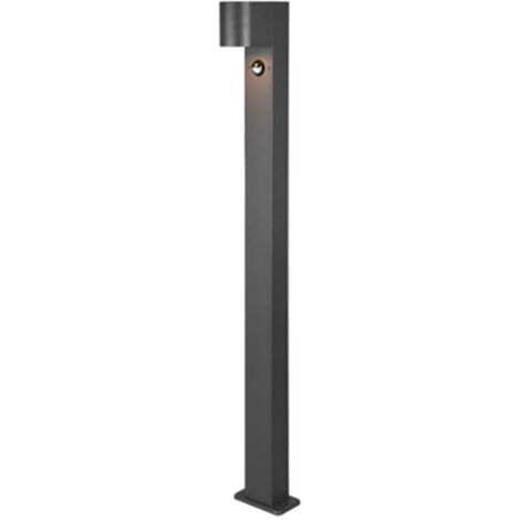 Lampada da esterno Hongkong Frost, lampada da terra in stile antico, fusione di alluminio in nero opaco con vetri, lampada da sentiero 120cm, lampada da giardino retro, E27, IP44, senza lampadina/e