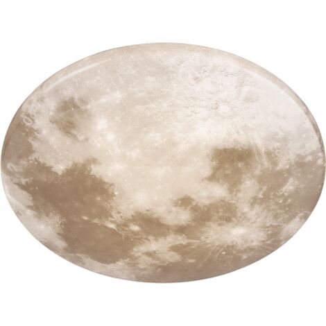 MOONIKA PLAFONIERA LED 15W  1500lm, 3000K EFFETTO LUNA IP44 D. 37CM IN PLASTICA (1/5)
