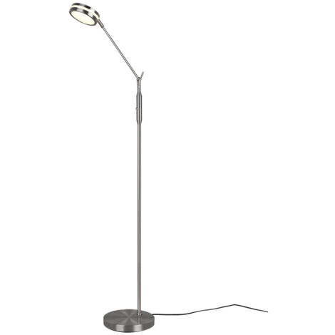 FRANKLIN PIANTANA LED 6,5W 650lm, 2700+3200+4000K METALLO ACCIAIO TOUCH DIMMER E FUNZIONE MEMORIZZAZIONE H. 133CM (1/5)