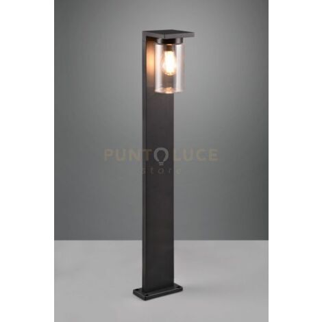 Lampada Da Giardino Antibes Hofstein – Stile Antico In Alluminio Marrone/Oro, Altezza 210 Cm, IP44