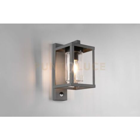 Applique Da Esterno Con Sensore Crepuscolare - E27 - IP44 - Nero - Foto 3