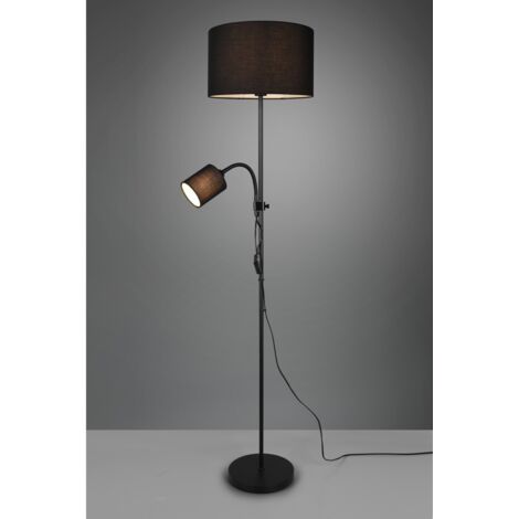 Lampada da terra OWEN nera, luce lettura RL R40192002 (1/5)