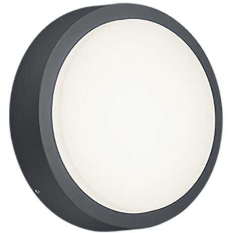BREG PLAFONIERA LED DA ESTERNO FUSIONE DI ALLUMINIO ANTRACITE D. 20CM IP54 8,5W · 1x 850lm, 3000K (1/5)