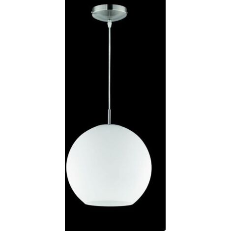 MOON SOSPENSIONE SFERA VETRO BIANCA D.30 E27 60W (1/9)