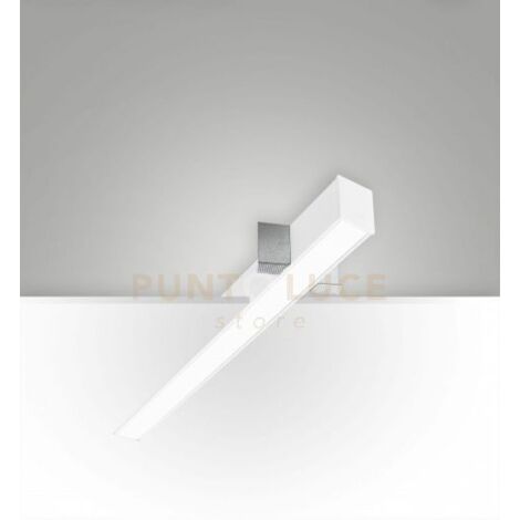 TURNER INCASSO A RASO BIANCO 29W 4000K 3570LM OPALE IP40 100CM DIMMERABILE DALI