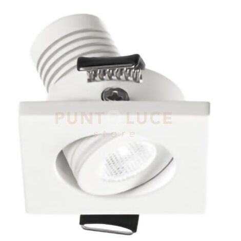 Trango Set 6 Faretti LED Da Incasso Quadrati Ultra Piatti 3cm - 6x5W Bianco Caldo 3000K 400lm - Luci Soffitto Alluminio
