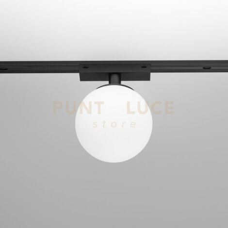 GFA1560- SFERA LED AD INCASTRO MAGNETICO PER BINARIO 48V "GBIN30" LED 3000K 375LM 6W D.12CM NERO