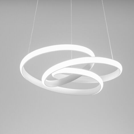 DIVA S/P - LAMPADARIO A SOSPENSIONE COLORE BIANCO A LED 3000K 1950LM 39W DIMMERABILE (1/5)