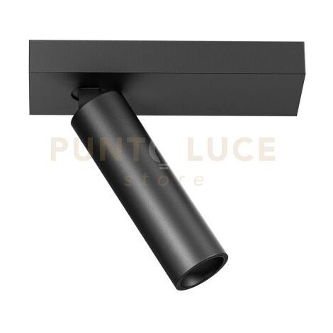 GFA1471C- SPOT FARETTO ORIENTABILE 1 LUCE ATTACCO LED 3000K 512LM 7W NERO SATINATO D.3,5CM ATTACCO 14X4,5CM