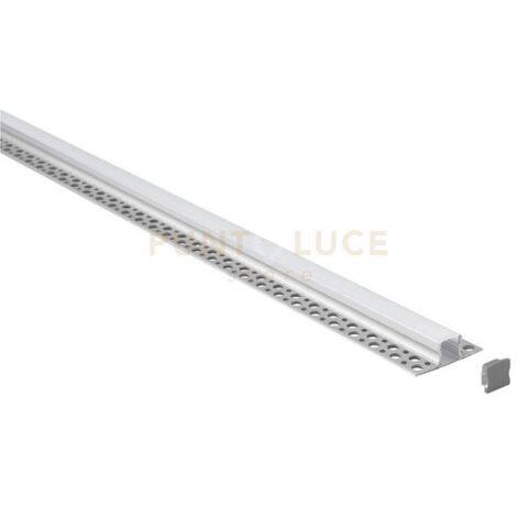GSTP150- PROFILO IN ALLUMINIO A SCOMPARSA PER CARTONGESSO COLORE GRIGIO PIU DIFFUSORE MT2