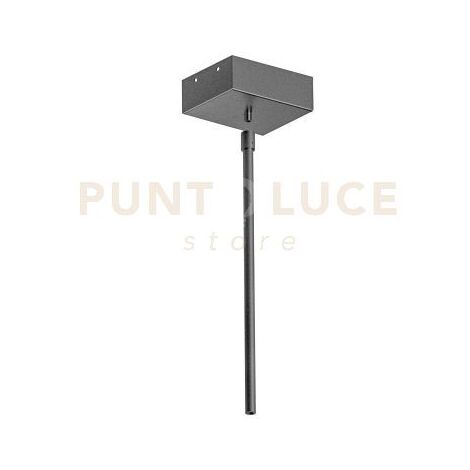 LEDSone Placca da soffitto vintage con gancio in metallo nero da
