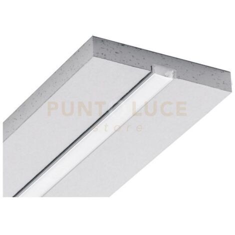 MASSA P- PROFILO INTEGRATO IN CARTONGESSO SP.12,5MM SEZIONABILE AD INCASSO COLORE ARGENTO MT2
