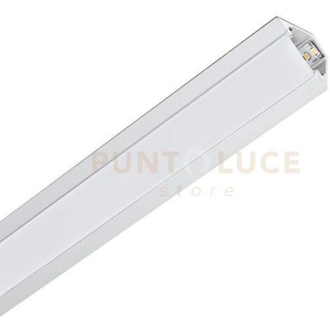 AVANA- SISTEMA MODULARE SEZIONABILE  PARETE/SOFFITT COLORE BIANCO PIU DIFFUSORE BIANCO AD INCASTRO PIU STAFFE MT2
