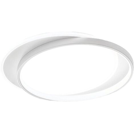 CHRISTINE P/S PLAFONIERA LED 3000K 5368LM 65W ALLUMINIO E METACRILATO BIANCA (1/5)